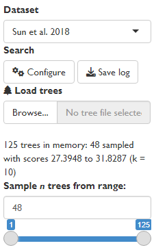 Loading trees for analysis